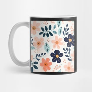 Seamless Floral Pattern Spring Flower Texture Mug